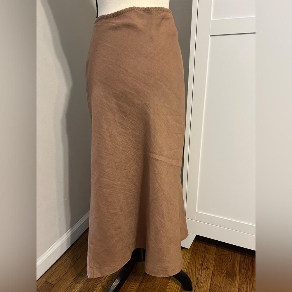 Chic Brown Maxi Skirt - Picture 1 of 10